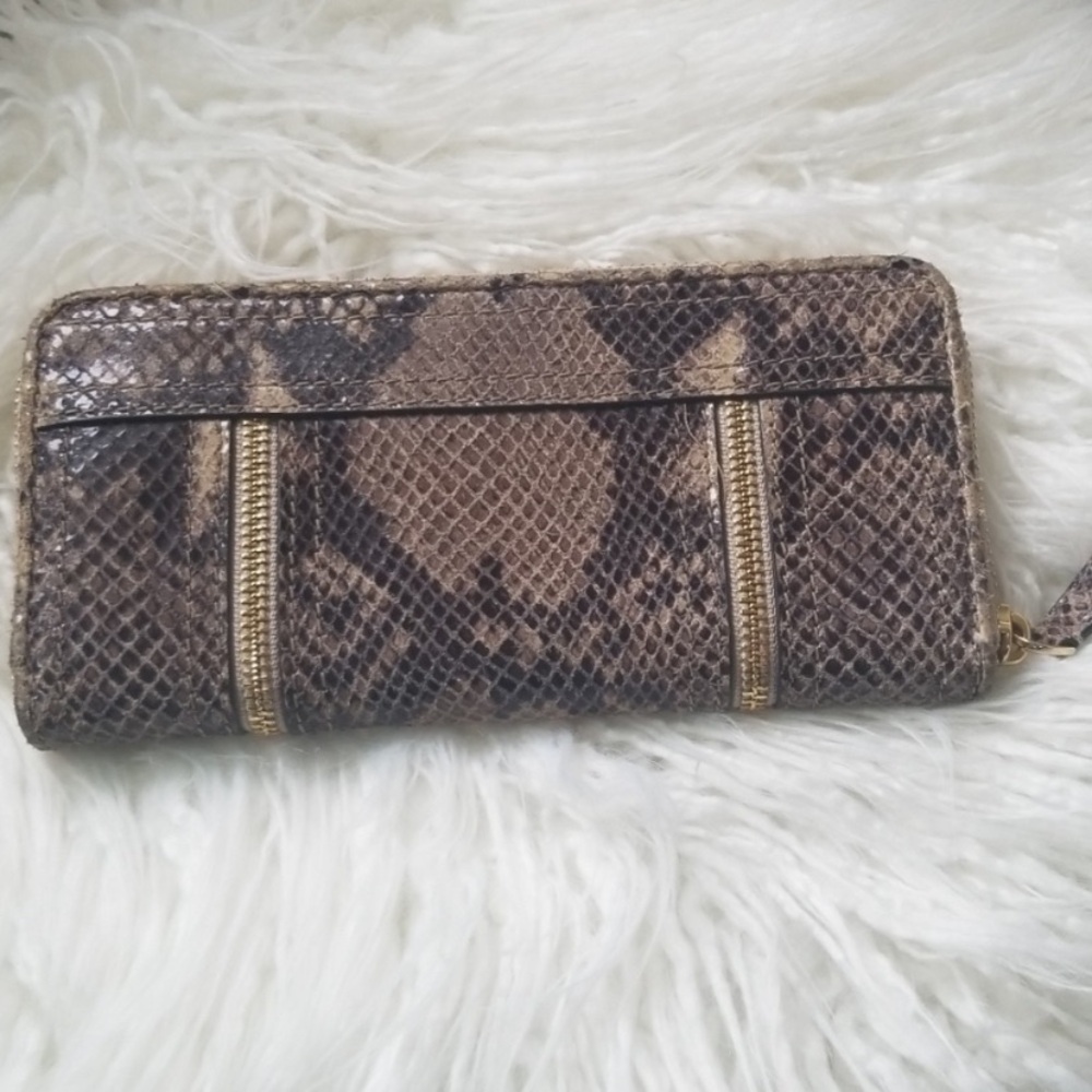 Michael Kors New Moxley Python Embossed Leather C… - image 4